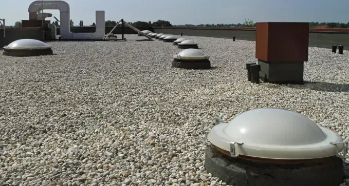 Cubierta plana no transitable